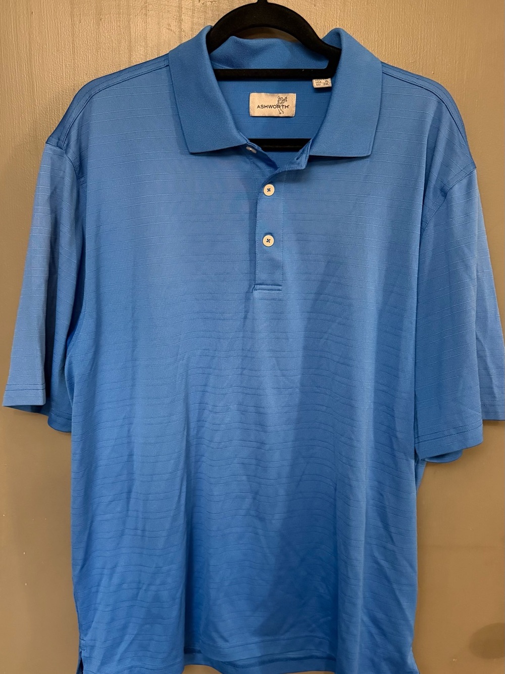 XXL Ashworth Light Blue Men's Polo Shirt